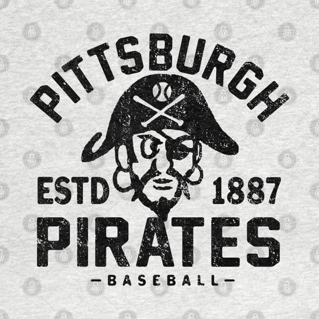 Pittsburgh Pirates Retro 2 by Buck Tee Originals by Buck Tee